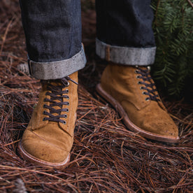 The Trench Boot in Golden Weatherproof Suede: Alternate Image 1, Footwear by Taylor Stitch