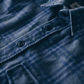 The Crater Shirt in Charcoal & Navy Plaid, Wovens by Taylor Stitch