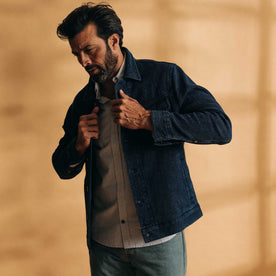 The Long Haul Jacket in Indigo Waffle - featured image