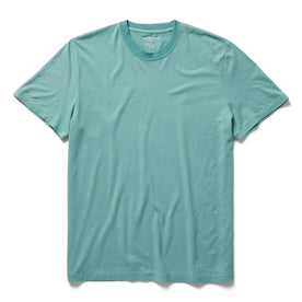 flatlay of The Cotton Hemp Tee in Teal, Knits by Taylor Stitch