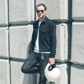 The Long Haul Jacket in Yoshiwa Mills Black Selvage - featured image