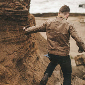 The Long Haul Jacket in Field Tan Waxed Canvas: Alternate Image 1, Outerwear by Taylor Stitch