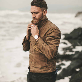 The Long Haul Jacket in Field Tan Waxed Canvas: Alternate Image 3, Outerwear by Taylor Stitch