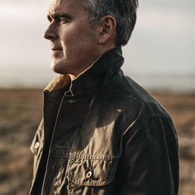 The Long Haul Jacket in Tobacco Waxed Canvas - featured image