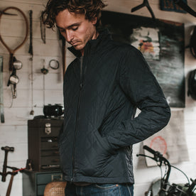 The Vertical Jacket in Navy - featured image