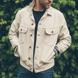 fit model, Outerwear by Taylor Stitch