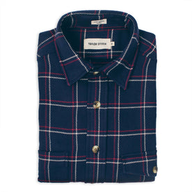 The Crater Shirt in Navy Plaid - featured image