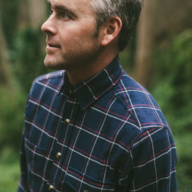 The Crater Shirt in Navy Plaid: Alternate Image 3, Wovens by Taylor Stitch