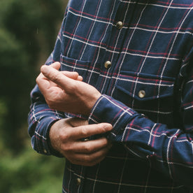 The Crater Shirt in Navy Plaid: Alternate Image 5, Wovens by Taylor Stitch