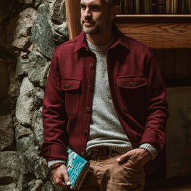 The Explorer Shirt in Burgundy - featured image