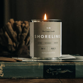 material shot of The Camp Candle in Shoreline, Accessories by Taylor Stitch