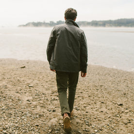 Sam at the beach in SF, Outerwear by Taylor Stitch