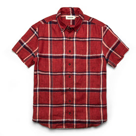 The Short Sleeve Jack in Crimson Plaid: Featured Image, Wovens by Taylor Stitch