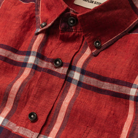 The Short Sleeve Jack in Crimson Plaid: Alternate Image 6, Wovens by Taylor Stitch