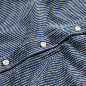 material shot of the buttons on The Jack in Roped Indigo, Wovens by Taylor Stitch