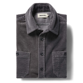 The Utility Shirt in Dark Charcoal Crepe Cord: Featured Image, Wovens by Taylor Stitch