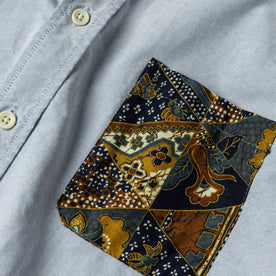 material shot of pocket detail, Wovens by Taylor Stitch