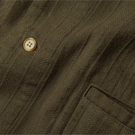 material shot of chest pocket and button, Wovens by Taylor Stitch