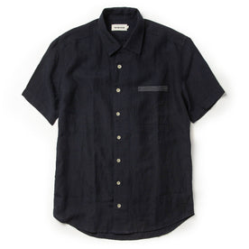 The Short Sleeve Hawthorne in Navy and Natural: Featured Image, Wovens by Taylor Stitch