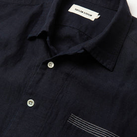 The Short Sleeve Hawthorne in Navy and Natural: Alternate Image 4, Wovens by Taylor Stitch