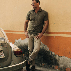 The Short Sleeve California in Olive Pique - featured image