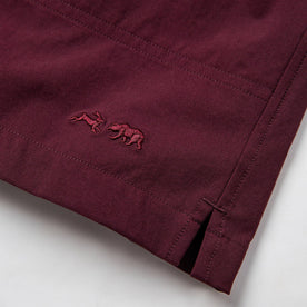 material shot of logo on bottom, Shorts by Taylor Stitch