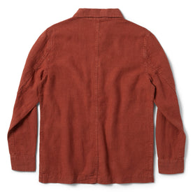 flatlay of the back of The Ojai Jacket in Rust Hemp, Outerwear by Taylor Stitch