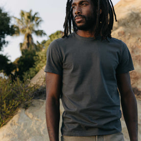 The Organic Cotton Tee in Faded Black - featured image