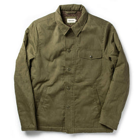 flatlay of The Lined Watts Jacket in Olive, Outerwear by Taylor Stitch