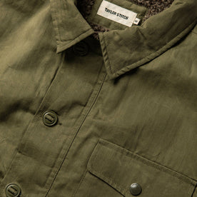 material shot of chest, Outerwear by Taylor Stitch