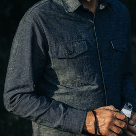 The Point Shirt in Indigo Slub - featured image