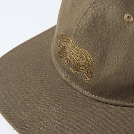 material shot of The Ball Cap in Stone Boss Duck showing bear, Accessories by Taylor Stitch