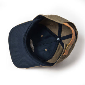 material shot of The Ball Cap in Stone Boss Duck from the bottom, Accessories by Taylor Stitch