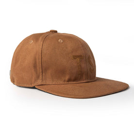 material shot of The Ball Cap in Tobacco Boss Duck from the side, Accessories by Taylor Stitch