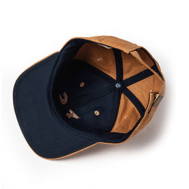 material shot of The Ball Cap in Tobacco Boss Duck from the bottom, Accessories by Taylor Stitch