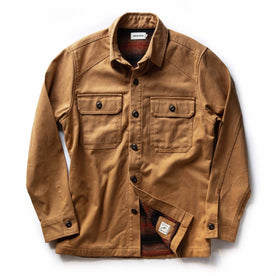 The Lined Shop Shirt in Tobacco Boss Duck - featured image