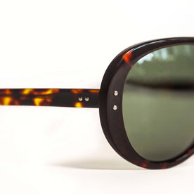 The Surf Aviator in Dark Tortoise, side detail, Accessories by Taylor Stitch