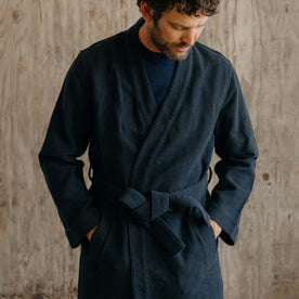 The Apres Robe in Navy Sashiko - featured image