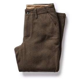 The Carnegie Pant in Army Herringbone Wool - featured image