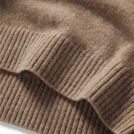 material shot of the hem on The Magnus Sweater in Natural, Knits by Taylor Stitch