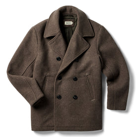 The Mariner Coat in Sable Melton Wool - featured image