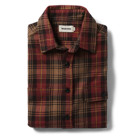 The Moto Utility Shirt in Cardinal Plaid - featured image