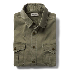 The Saddler Shirt in Washed Olive - featured image