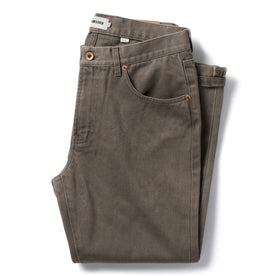 The Slim All Day Pant in Washed Walnut Selvage - featured image