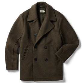 The Mariner Coat in Army Melton Wool - featured image