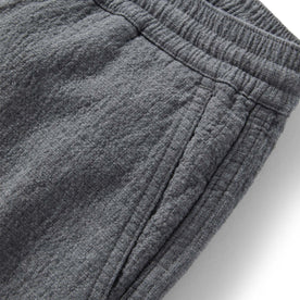 material shot of the pockets on The Apres Pant in Heather Grey Double Cloth, Bottoms by Taylor Stitch