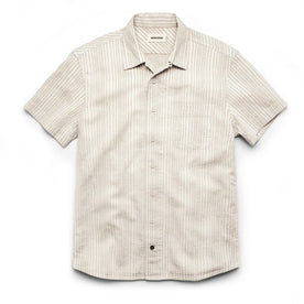 The Short Sleeve Hawthorne in Natural Stripe: Featured Image, Wovens by Taylor Stitch