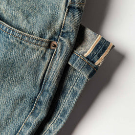 material shot of folded selvage, Denim by Taylor Stitch