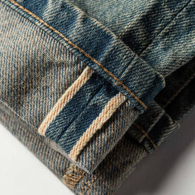 material shot of selvage coloring, Denim by Taylor Stitch