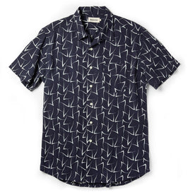 The Short Sleeve Hawthorne in Dark Navy Seagull: Featured Image, Wovens by Taylor Stitch